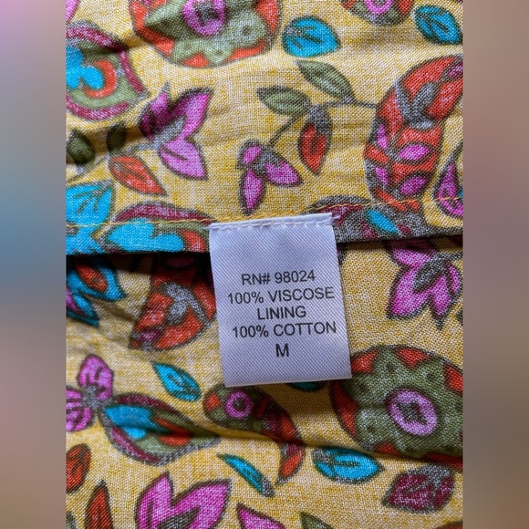 House of Harlow 1960 boho floral paisley print  long sleeve maxi dress size M - Picture 7 of 12